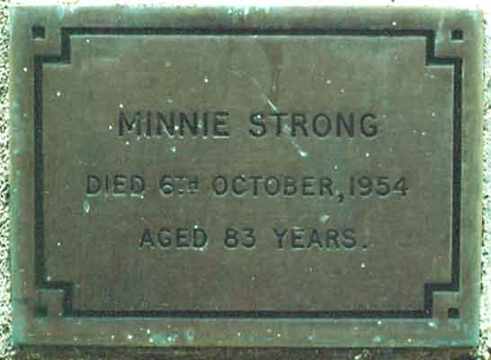 1954: Minnie STRONG’s memorial