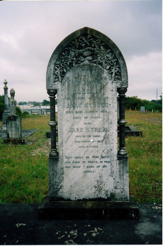 Image of grave of Robert & Jane STRONG.