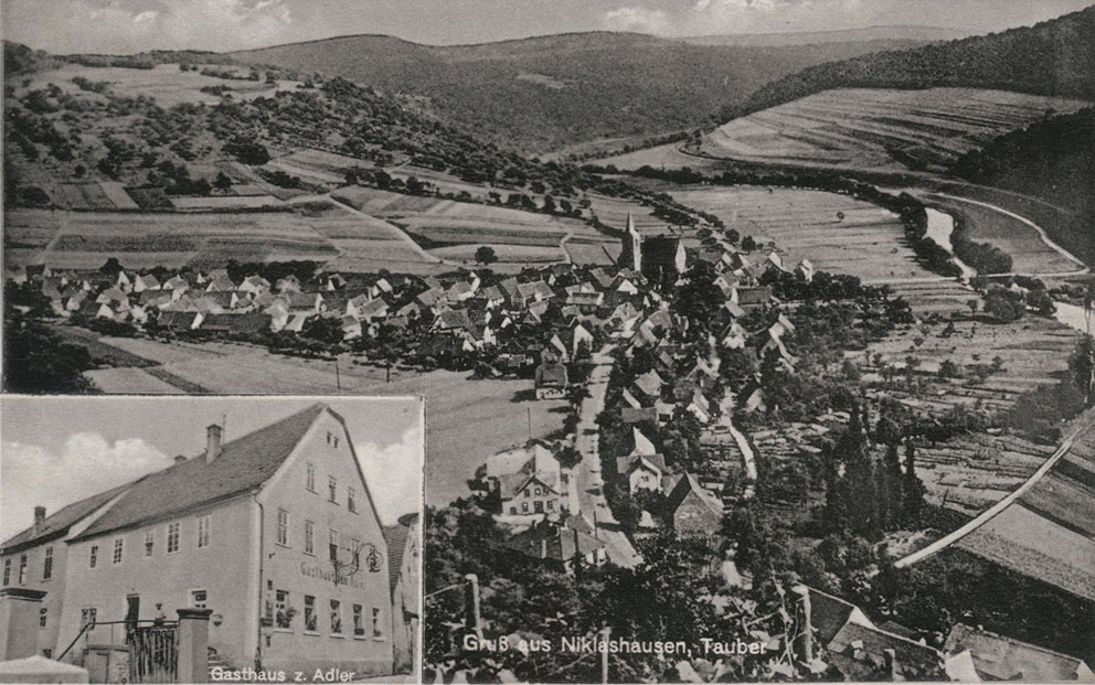 Image of 1943 post card of Niklashausen.