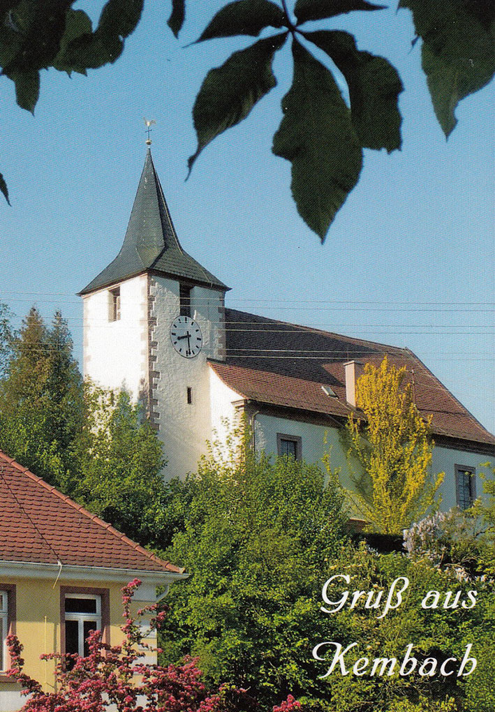 IMAGE OF view of village centre of Kembach, Wertheim, Baden, Germany. Photo: Gerhard Klinger