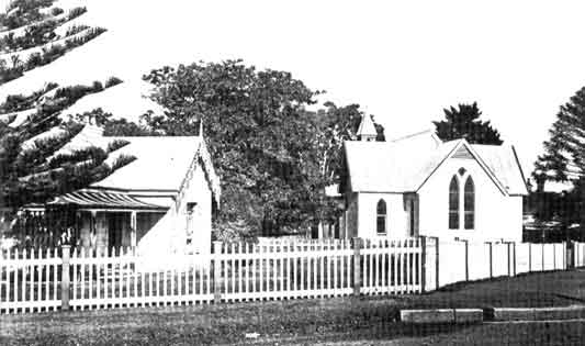 Image of Milton C of E Rectory and Church pre 1960.