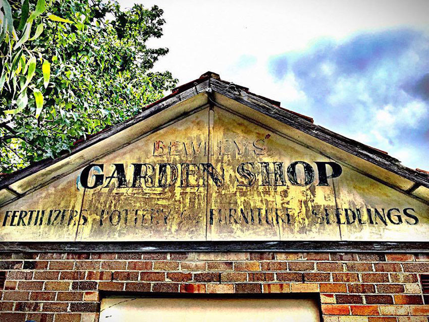 Bill Bewley garden shop.