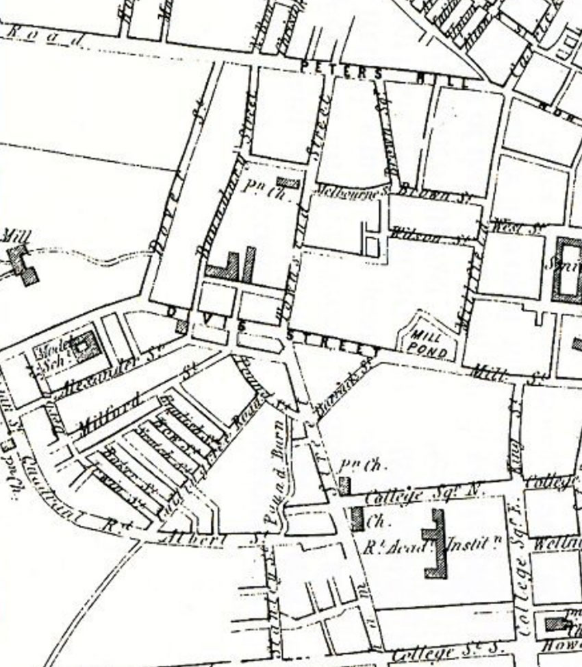 Image of 1861 map of Belfast.